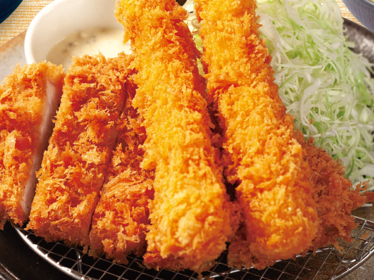 【海老セール】ロースかつ＆海老フライ（2尾）定食