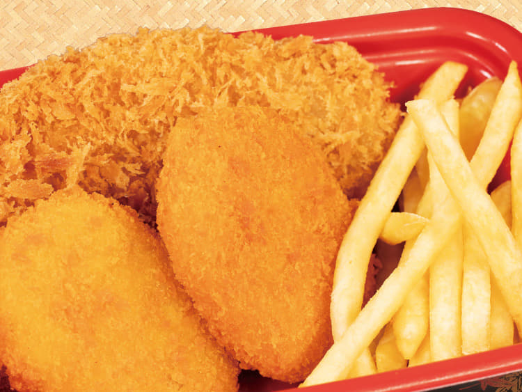 【惣菜セット】ロースかつ１枚＋コロッケ２個＋ハーフポテトフライ