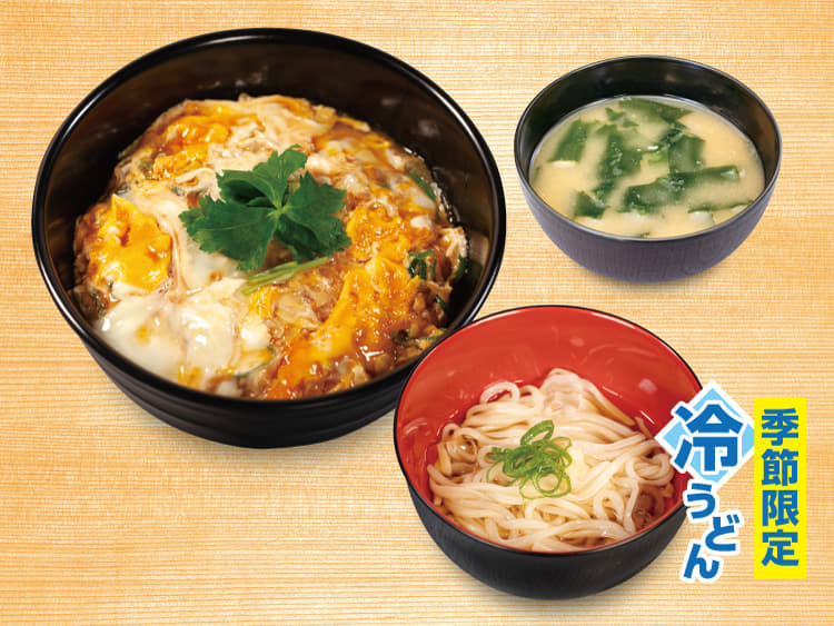玉子丼ミニ冷やしうどんセット
