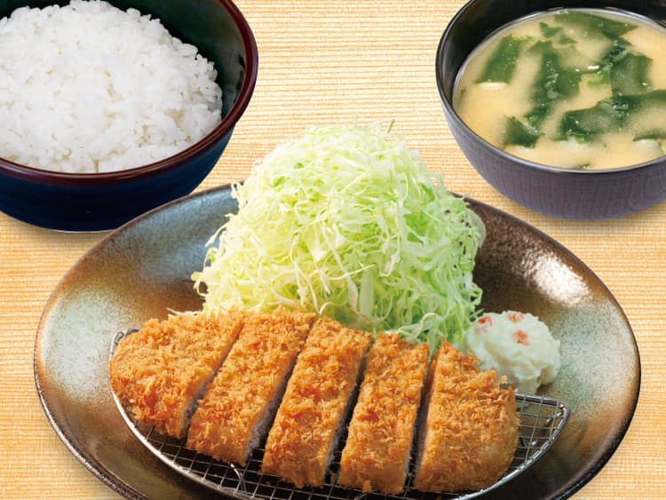 得朝ロースかつ定食(小鉢無し)