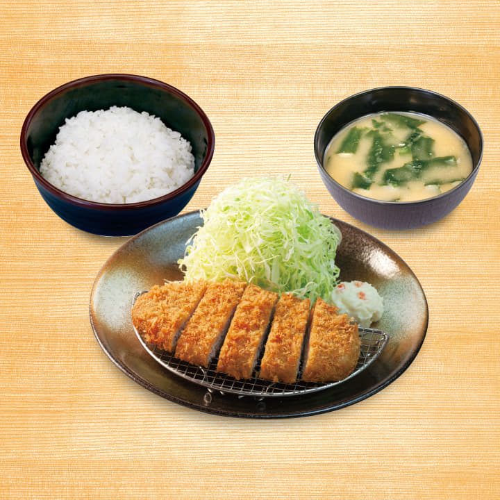 得朝ロースかつ定食(小鉢無し)