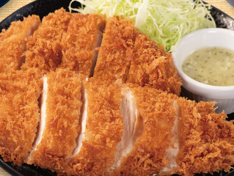 “肉厚”チキン“むね”かつ&ロースかつ定食