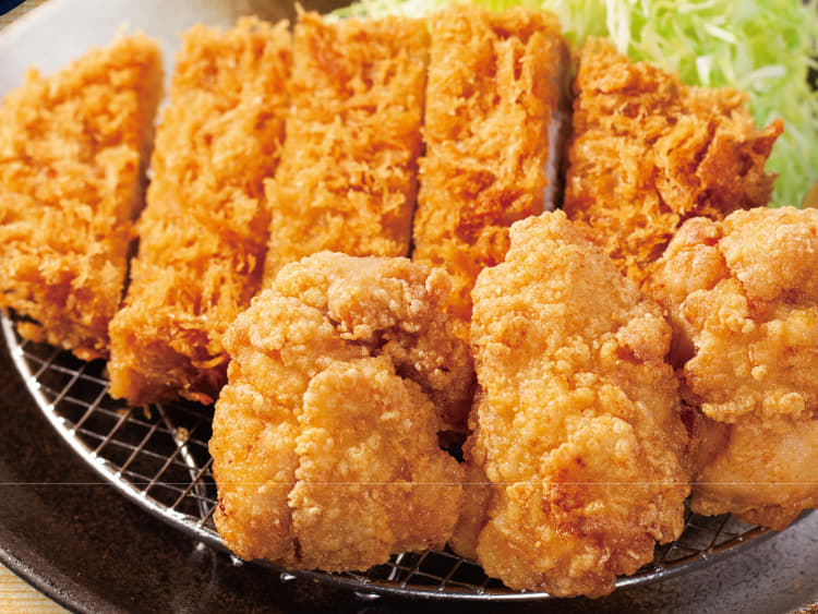 ロースかつ＆本格唐揚げ定食