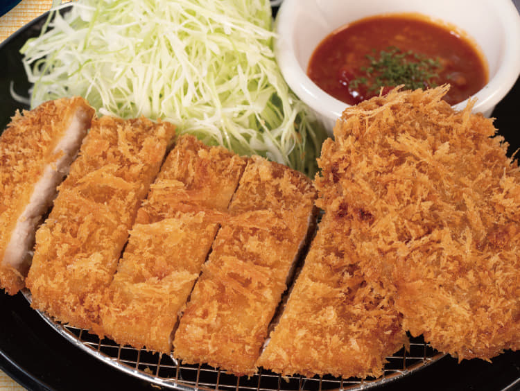 ロースかつ&メンチかつ定食