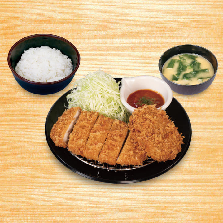 ロースかつ＆メンチかつ定食
