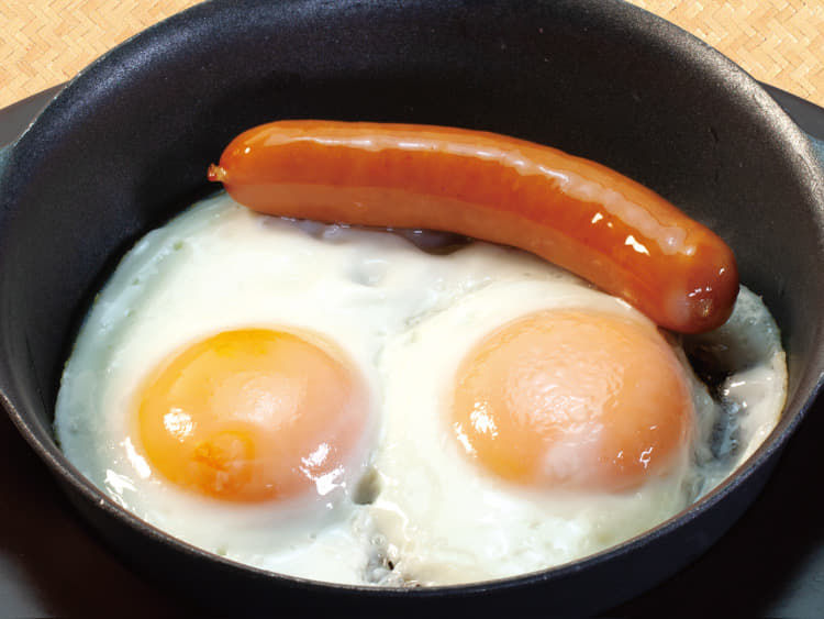 目玉焼き&ソーセージ