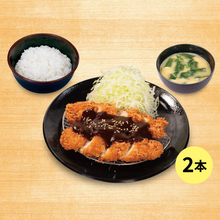 味噌チキンむねかつ定食