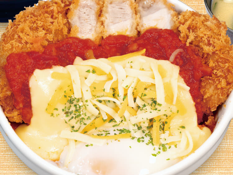 チーズうまトマ超厚切りリブロースかつ定食