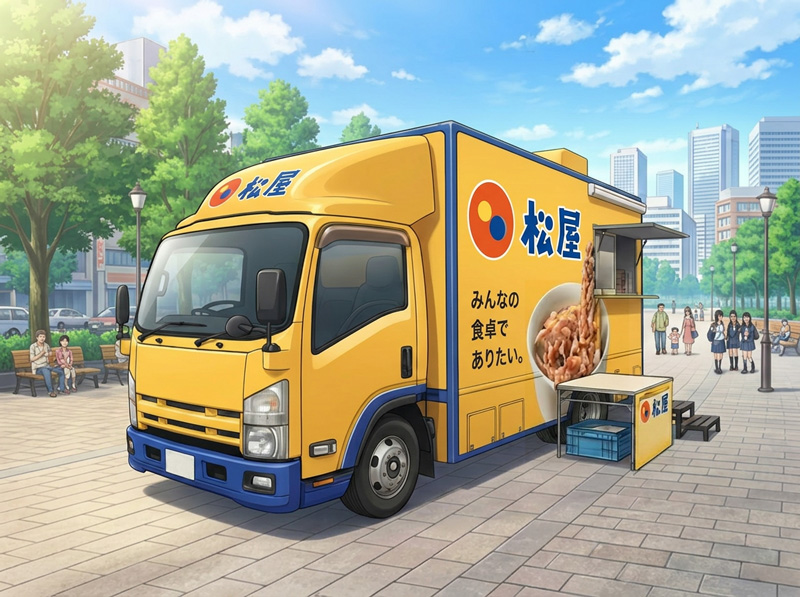 松屋フーズのキッチンカー
