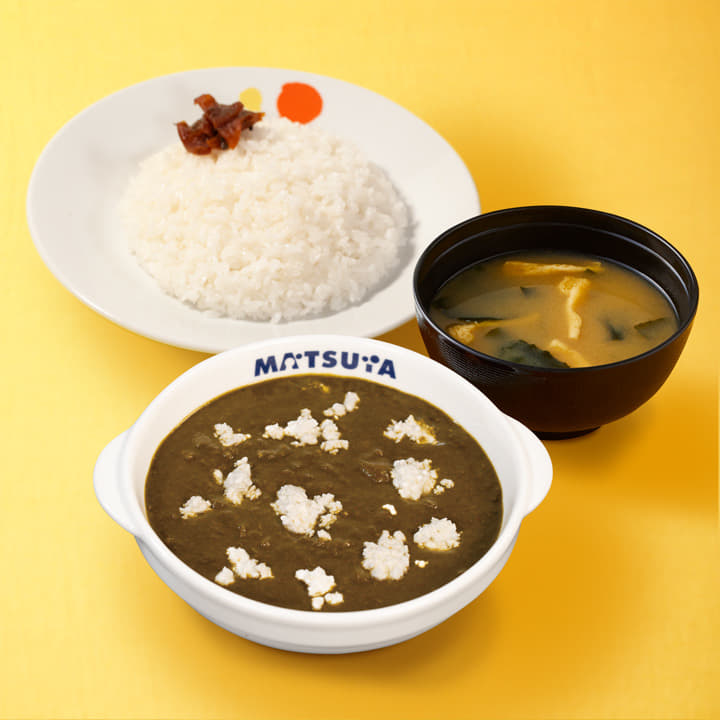 ほうれん草とカッテージチーズのカレー