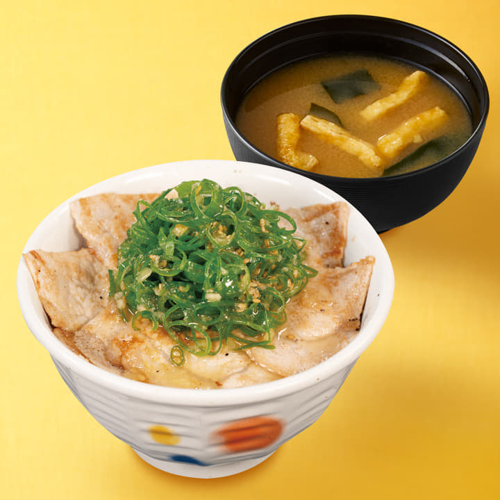 豚ロースネギ塩丼