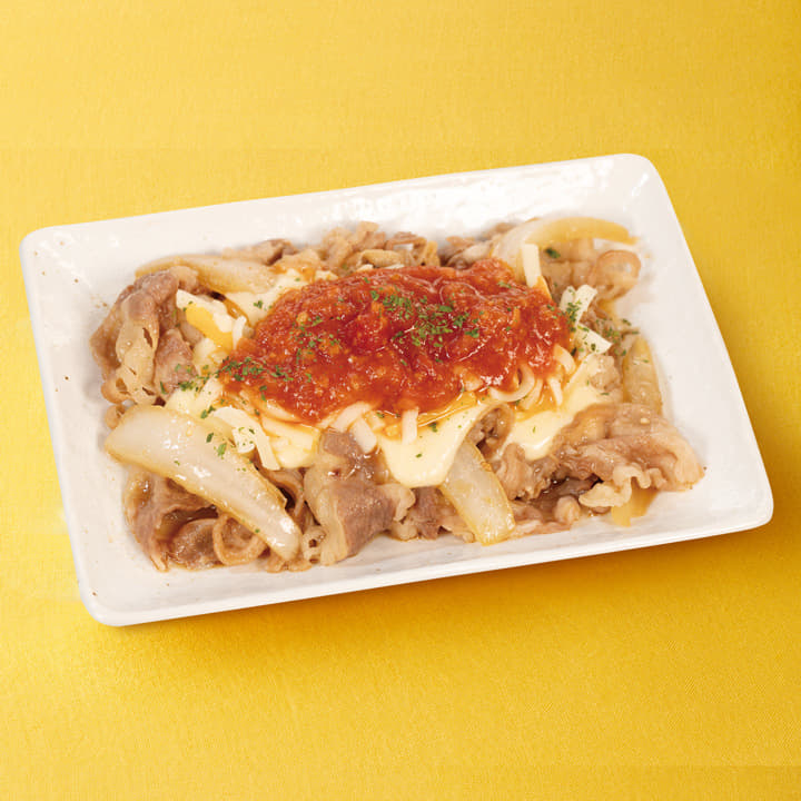 うまトマチーズ牛皿