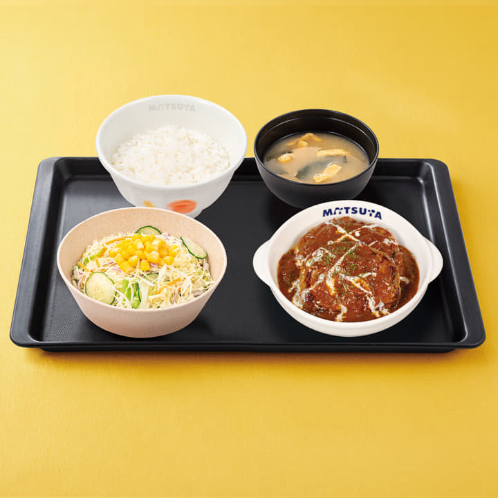 ブラウンソースハンバーグ定食