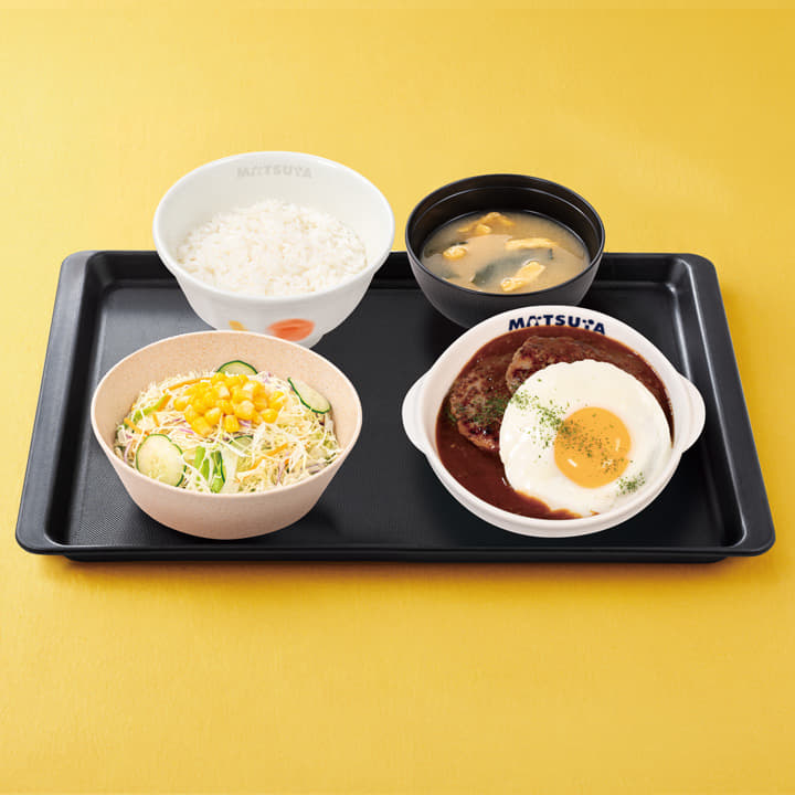 デミたまハンバーグ定食