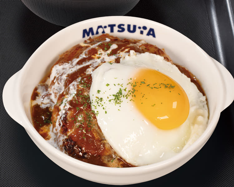 エッグブラウンソースハンバーグ定食