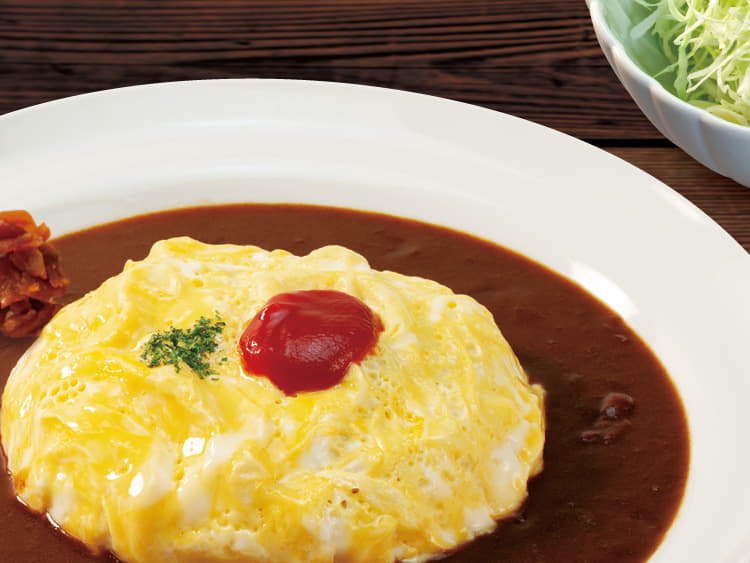 【マイカレー】モーニングオムレツカレー