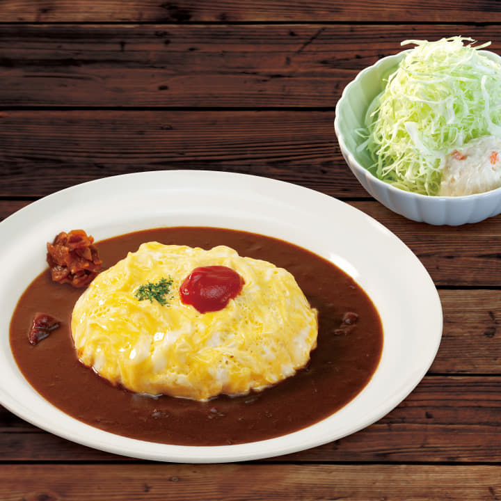 【マイカレー】モーニングオムレツカレー