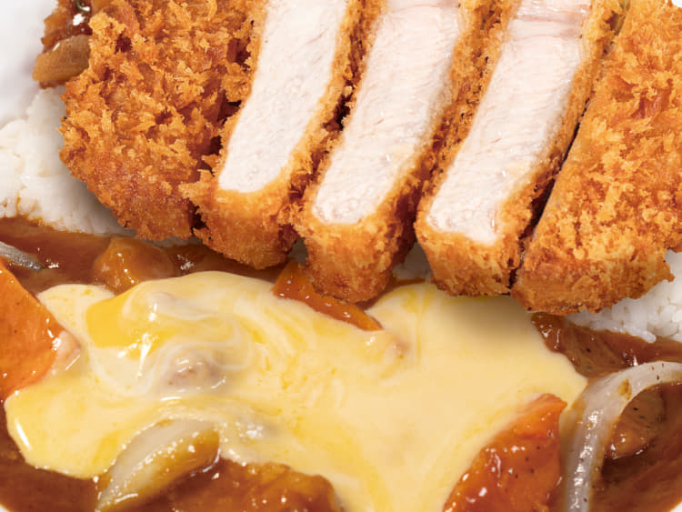 ごろごろ野菜超厚切りリブロースかつカレー トッピングチーズ