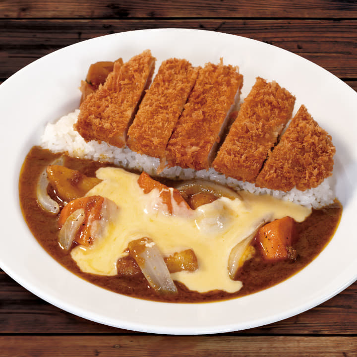 ごろごろ野菜ロースかつ欧風ビーフカレー　トッピングチーズ