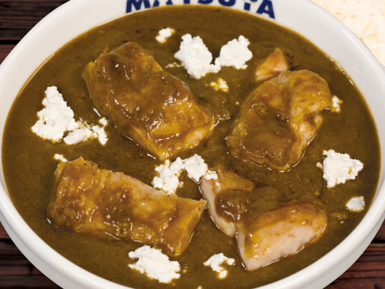 ほうれん草とカッテージチーズのチキンカレー