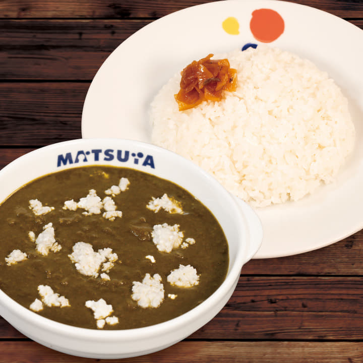 ほうれん草とカッテージチーズのカレー