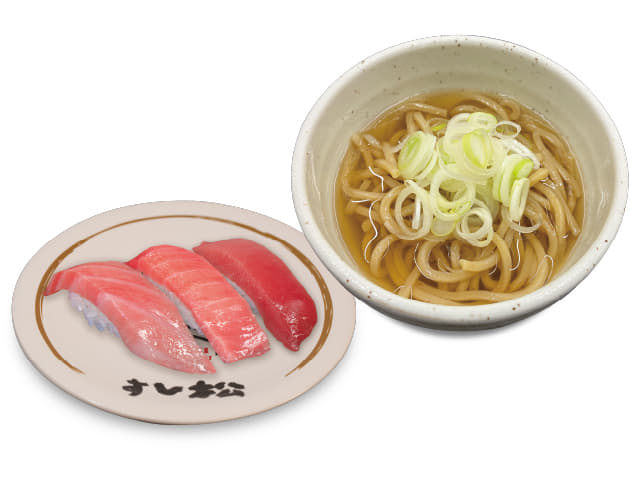 舎鈴監修！本格冷やかけ麺と本鮪３貫盛りセット