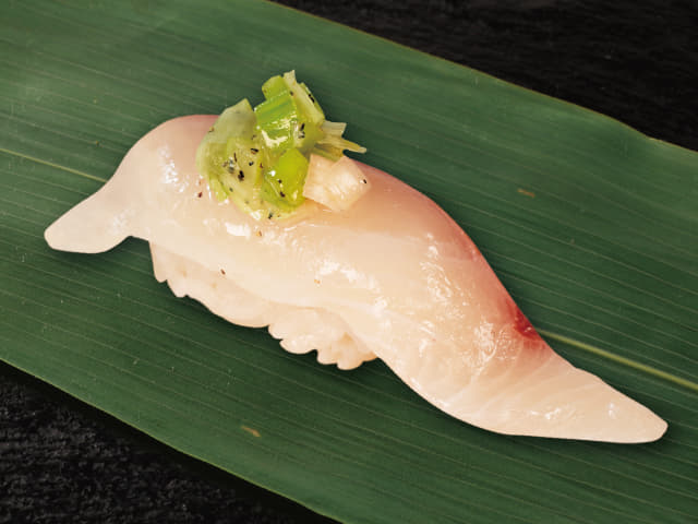 ねぎ塩活〆カンパチ(1貫)
